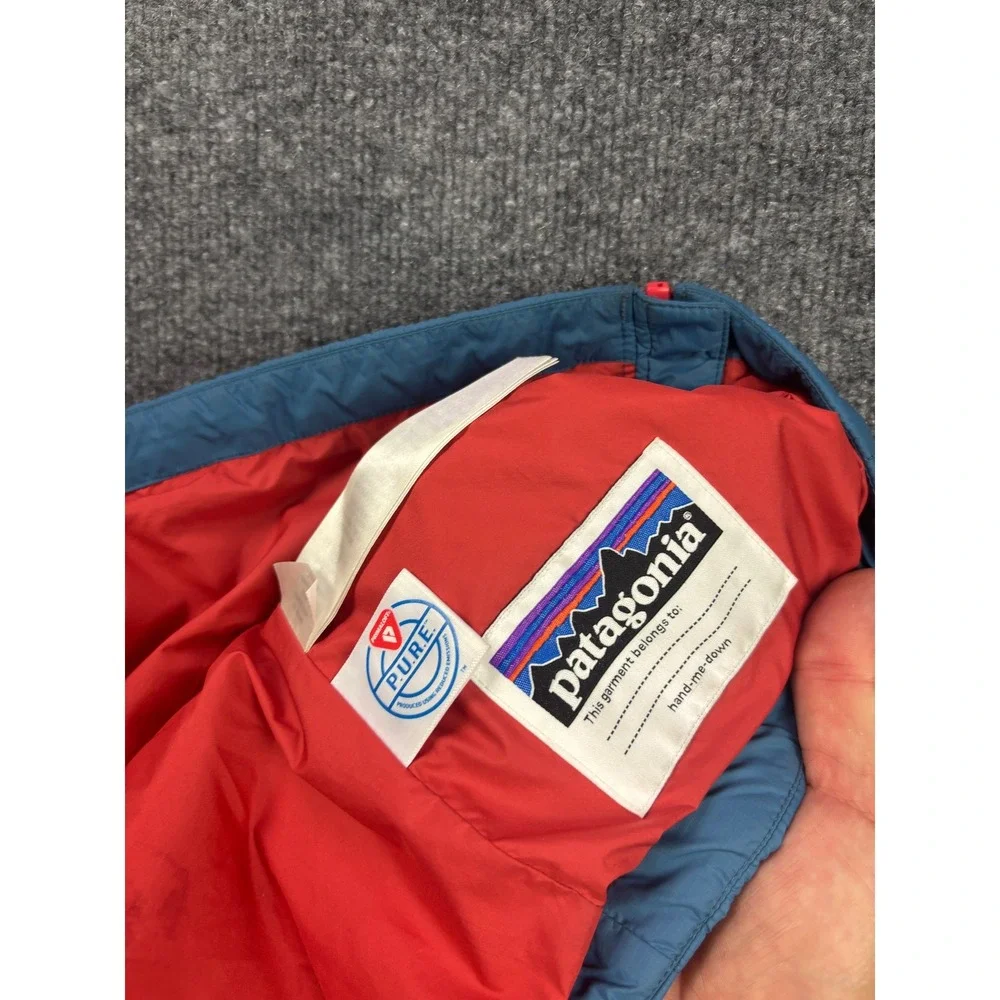Patagonia Nano Puff Jacket Kids XXL 16-18 Blue Primaloft Quilted Puffer